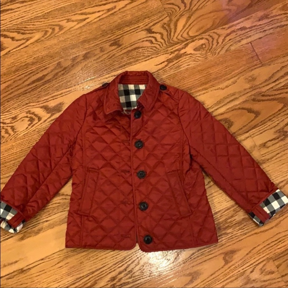 Burbarry girls jacket size 8 very good condition .